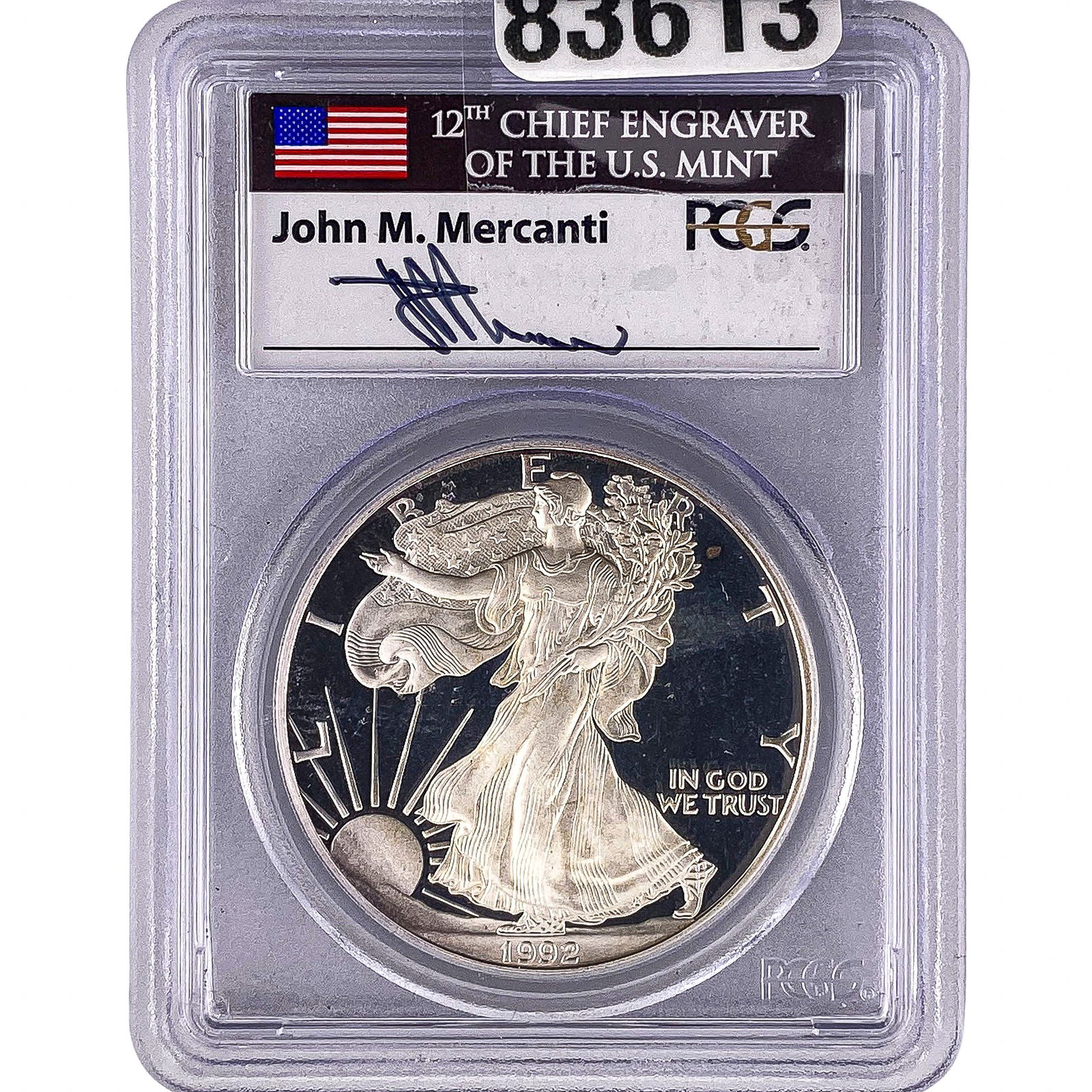 1992-S Silver Eagle PCGS PR69 DCAM (1 of 2)