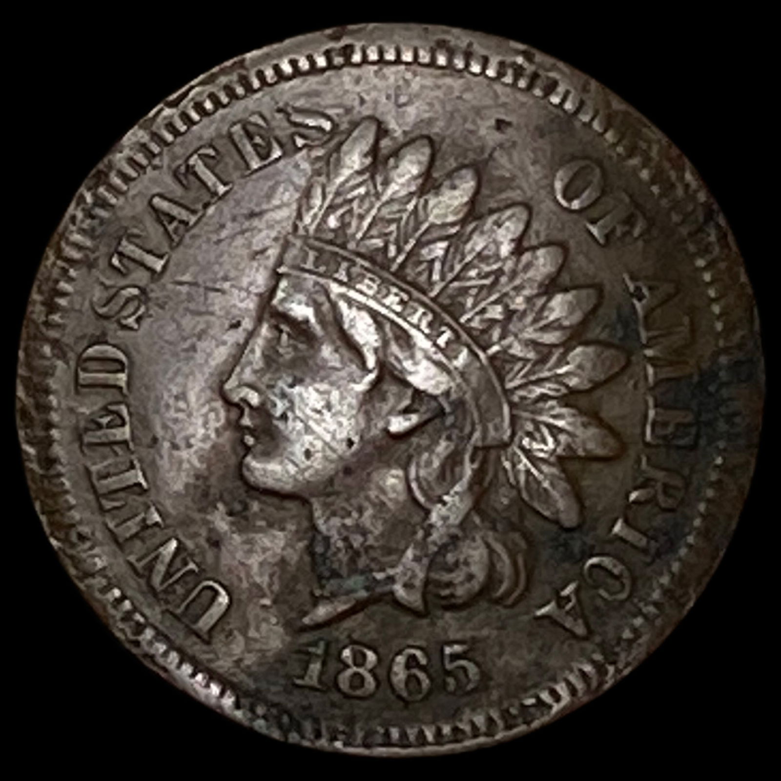 1865 Indian Head Cent HIGH GRADE: 1865 Indian Head Cent HIGH GRADE