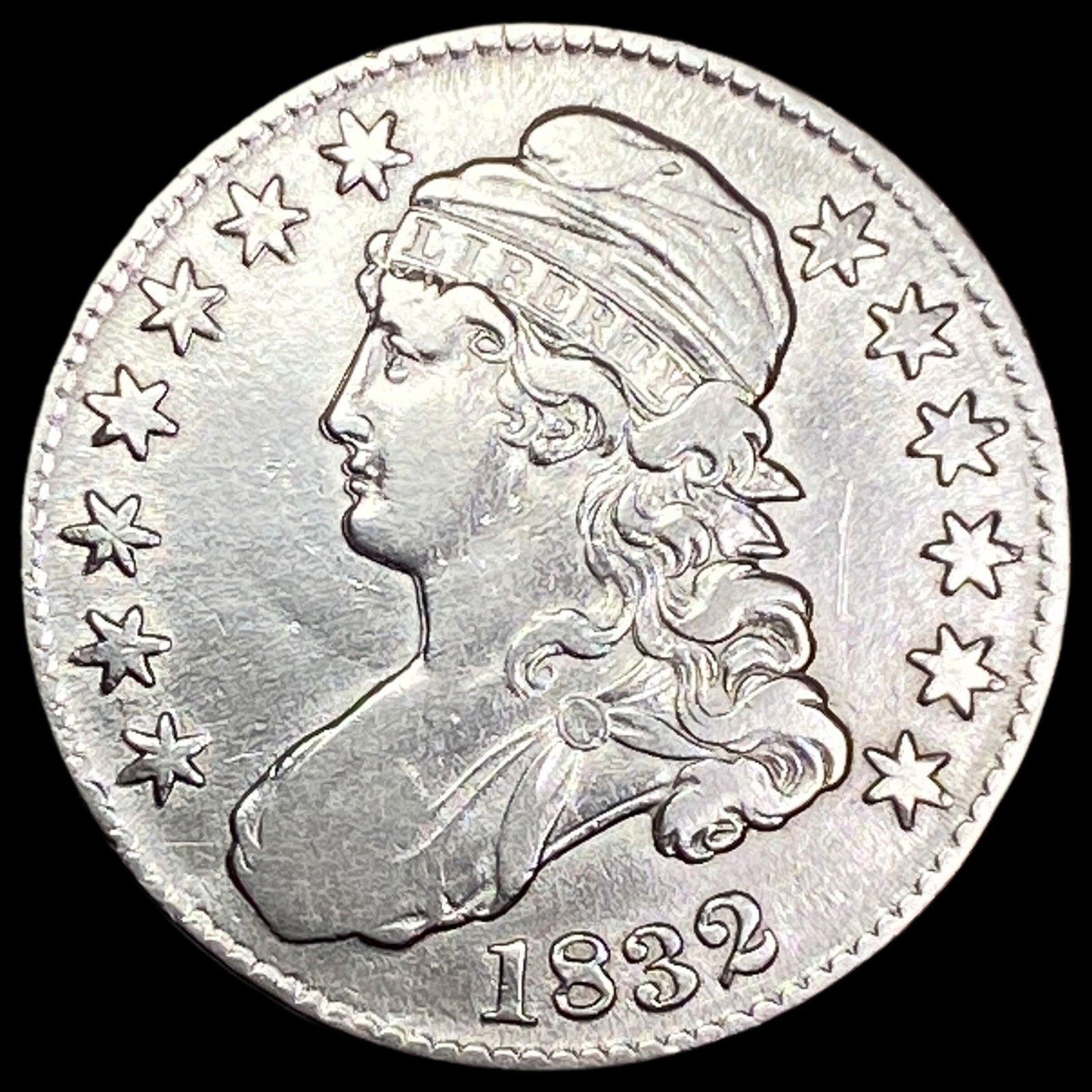 1832 Capped Bust Half Dollar NEARLY UNCIRCULATED (1 of 2)