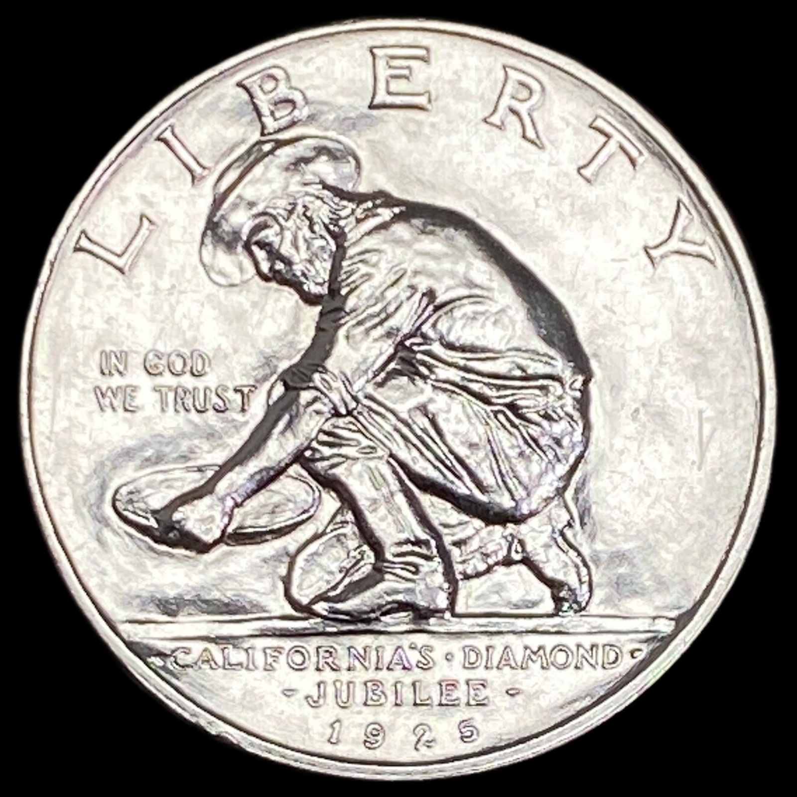 1925-S Silver California Jubilee Half Dollar UNCIRCULATED: 1925-S Silver California Jubilee Half Dollar UNCIRCULATED