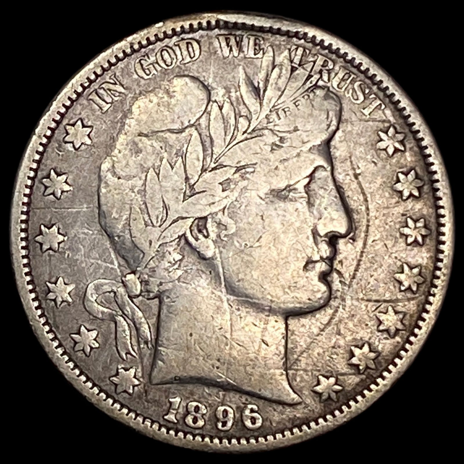 1896-O Silver Barber Half Dollar HIGH GRADE (1 of 2)