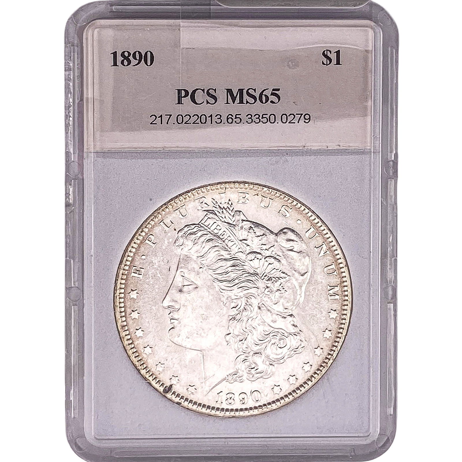 1890 Morgan Silver Dollar PCS MS65 (1 of 2)