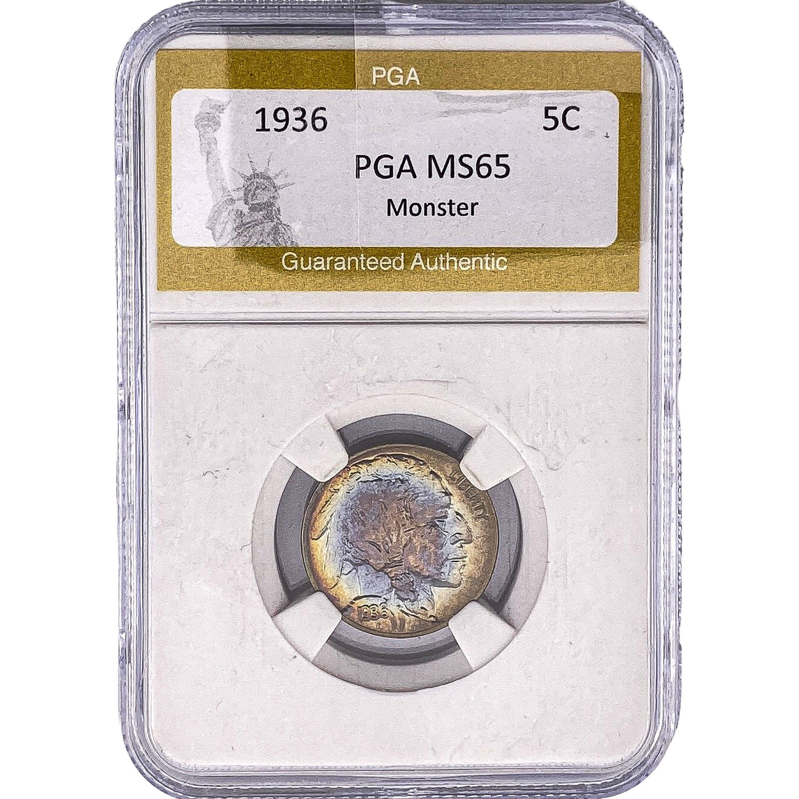1936 Buffalo Nickel PGA MS65 Monster: 1936 Buffalo Nickel PGA MS65 Monster