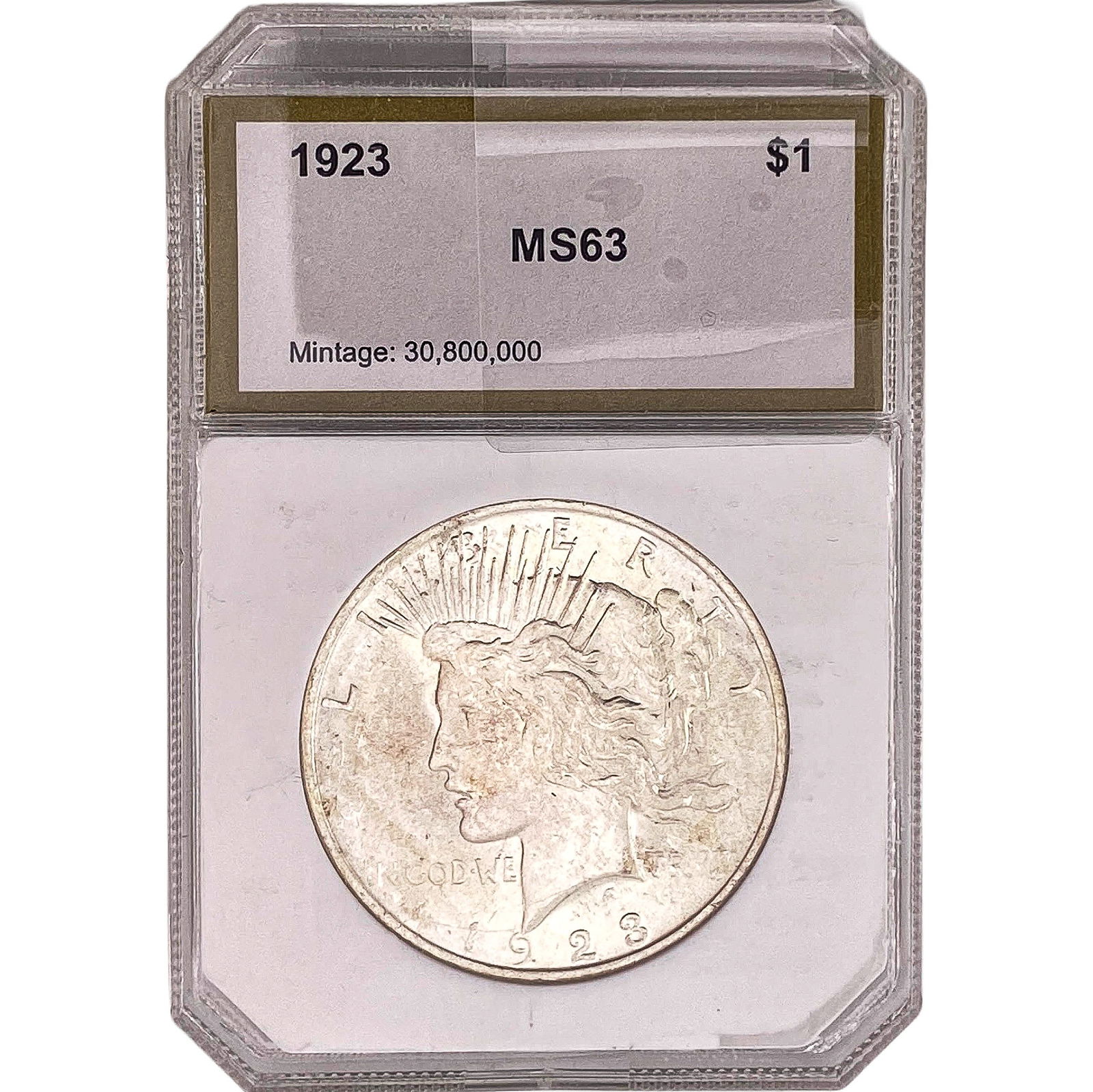 1923 Silver Peace Dollar PCI MS63 (1 of 2)