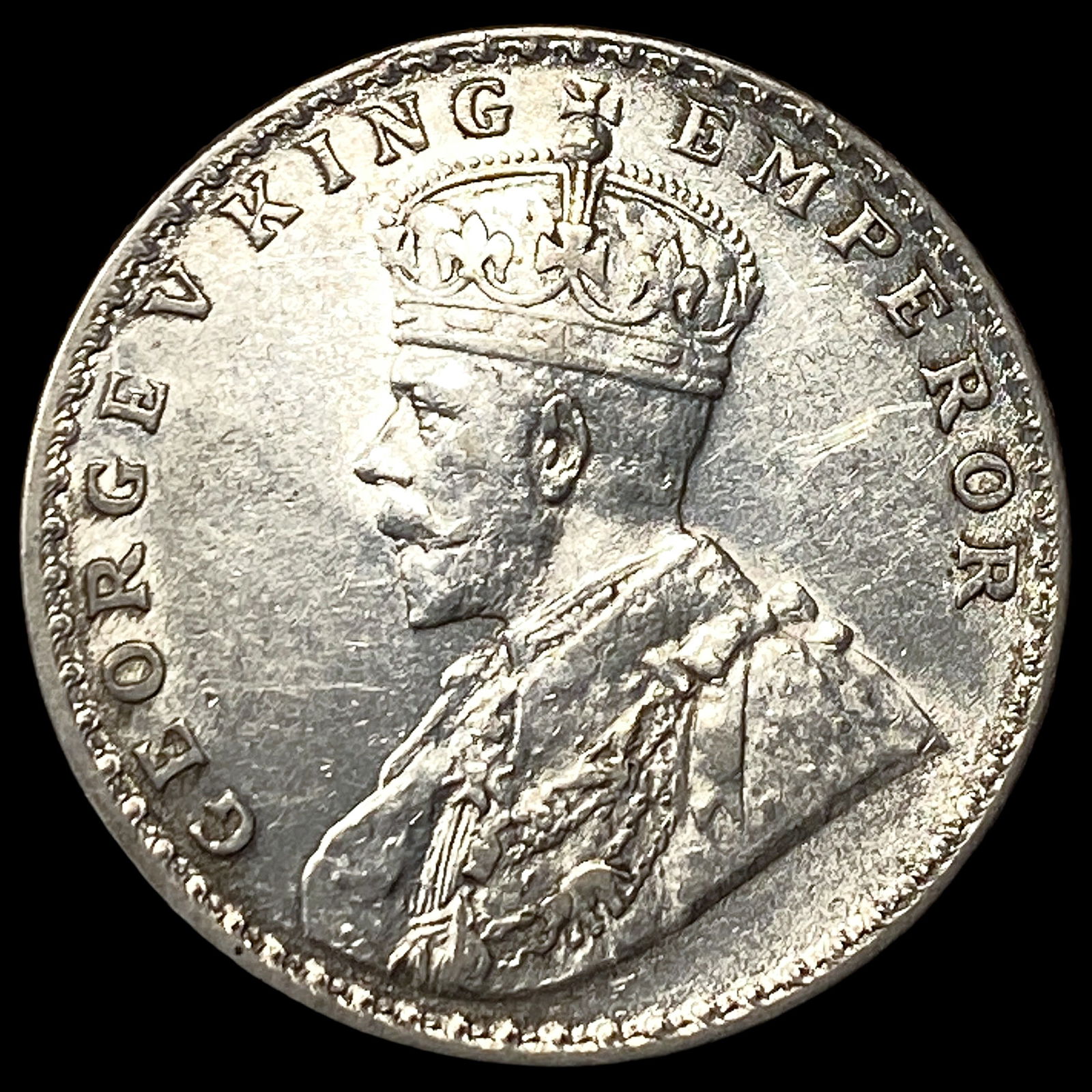 1916 India-British Silver Rupee UNCIRCULATED: 1916 India-British Silver Rupee UNCIRCULATED