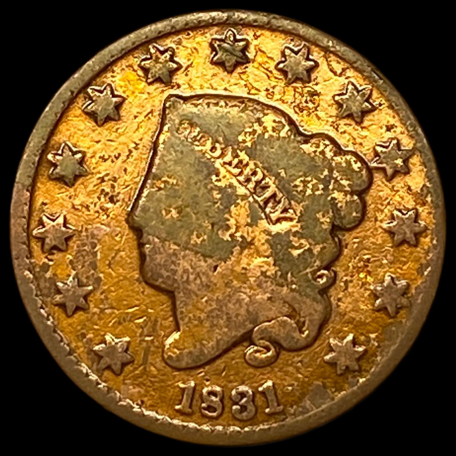 1831 Coronet Head Large Cent HIGH GRADE (1 of 2)