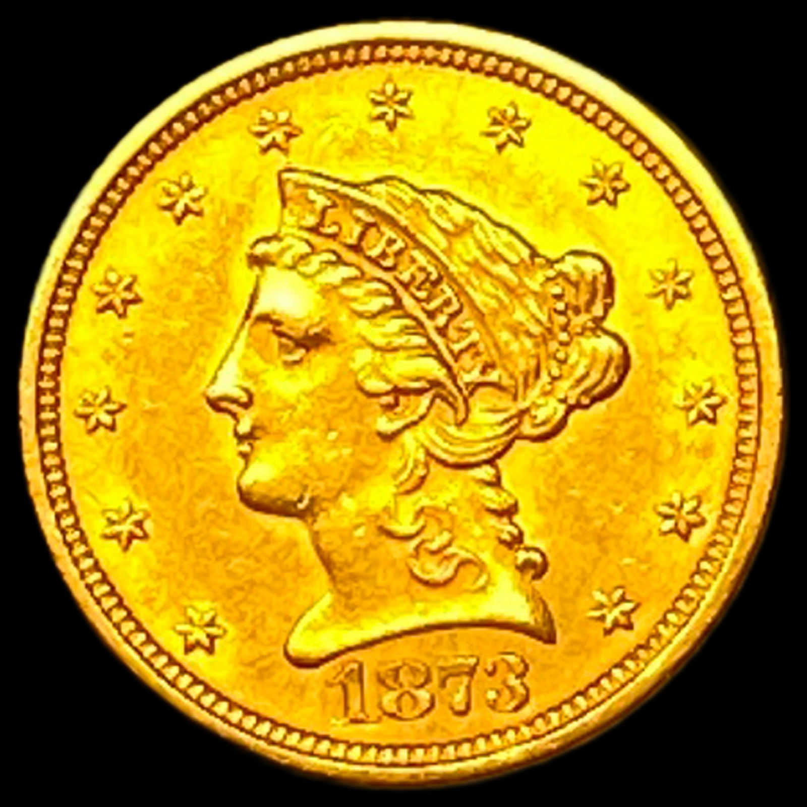 1873 $2.5 Liberty Head Quarter Eagle UNCIRCULATED (1 of 2)