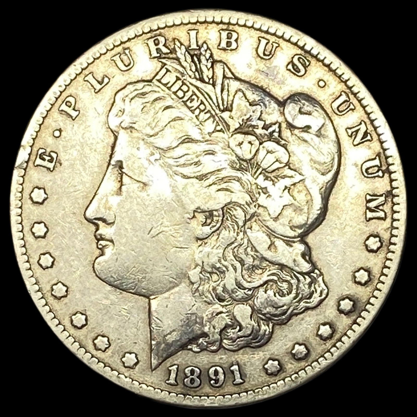 1891-CC Silver Morgan Dollar NEARLY UNCIRCULATED: 1891-CC Silver Morgan Dollar NEARLY UNCIRCULATED