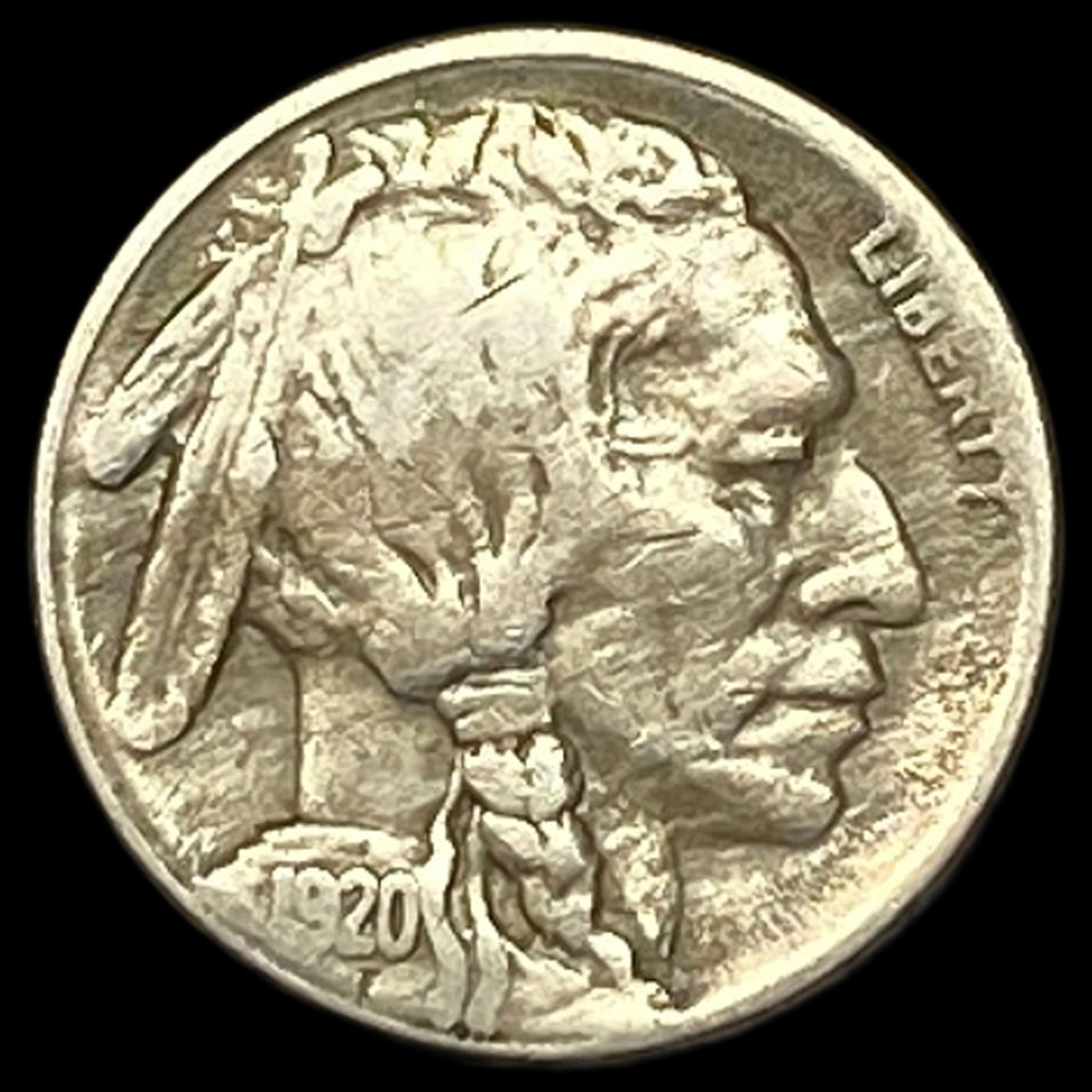 1920-S Buffalo Nickel NICELY CIRCULATED: 1920-S Buffalo Nickel NICELY CIRCULATED