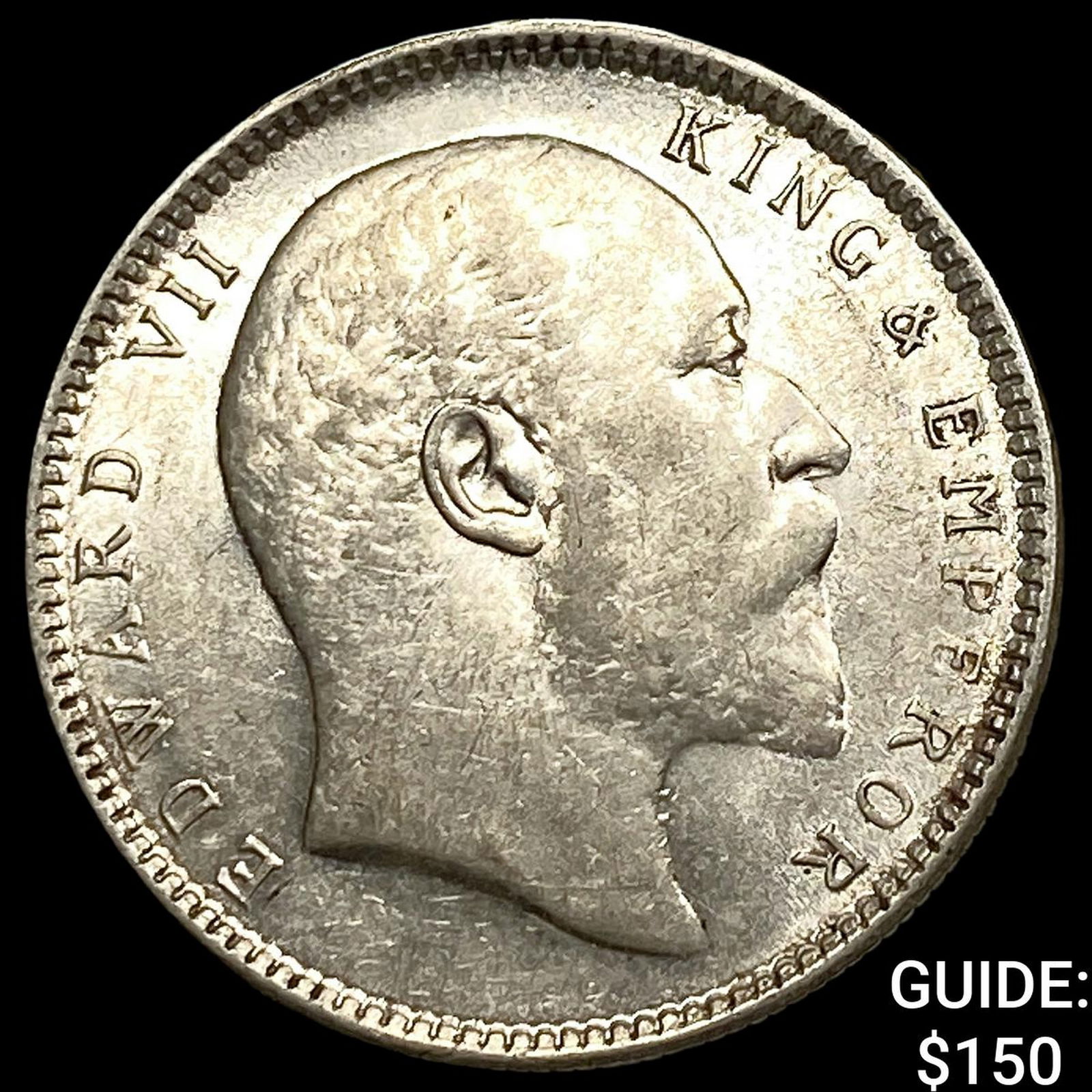 1907 India Silver Rupee UNCIRCULATED: 1907 India Silver Rupee UNCIRCULATED