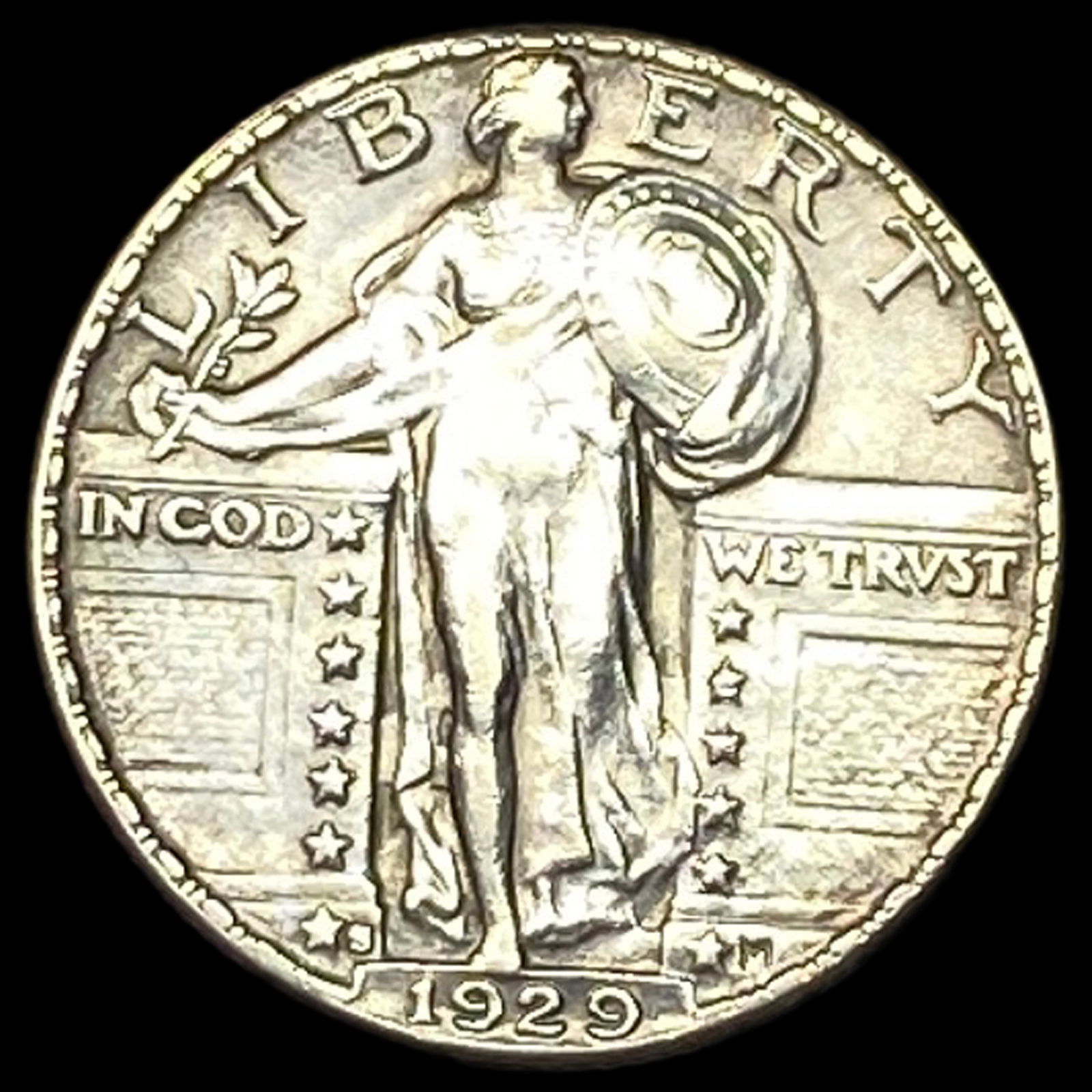1929-S Standing Liberty Silver Quarter CLOSELY UNCIRCULATED: 1929-S Standing Liberty Silver Quarter CLOSELY UNCIRCULATED