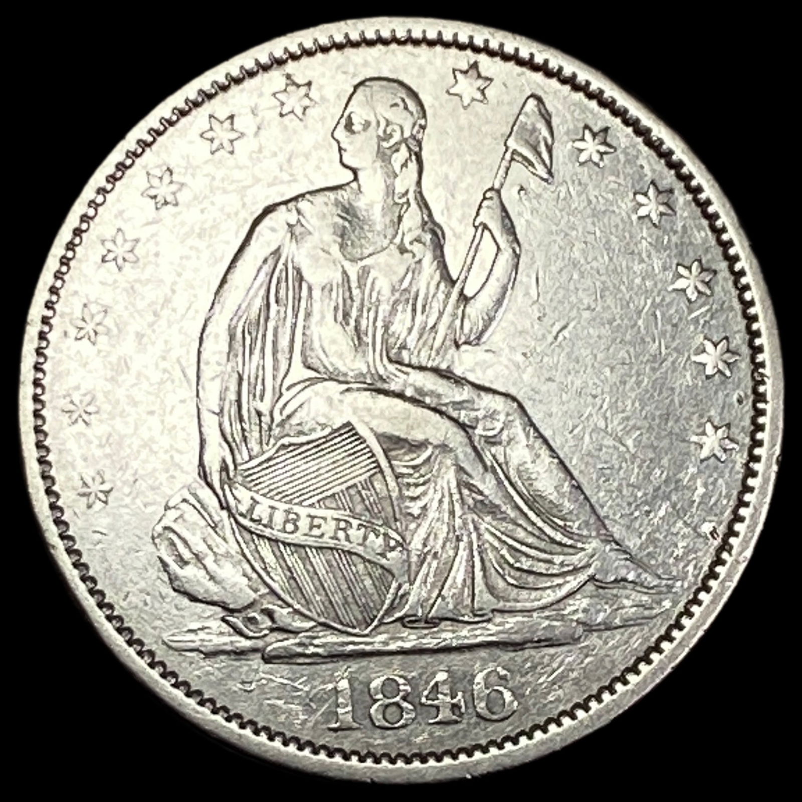 1846-O Seated Liberty Half Dollar NEARLY UNCIRCULATED (1 of 2)