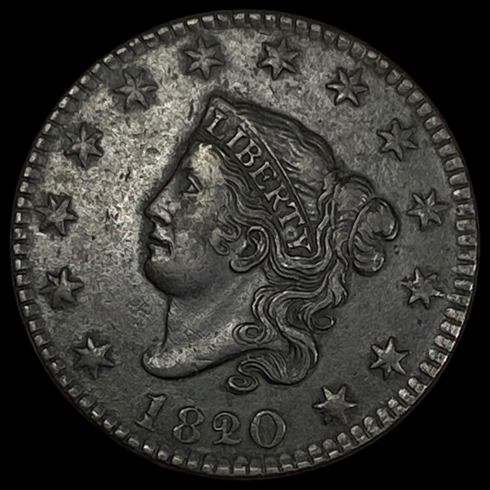 1820 Coronet Head Large Cent CLOSELY UNCIRCULATED (1 of 2)