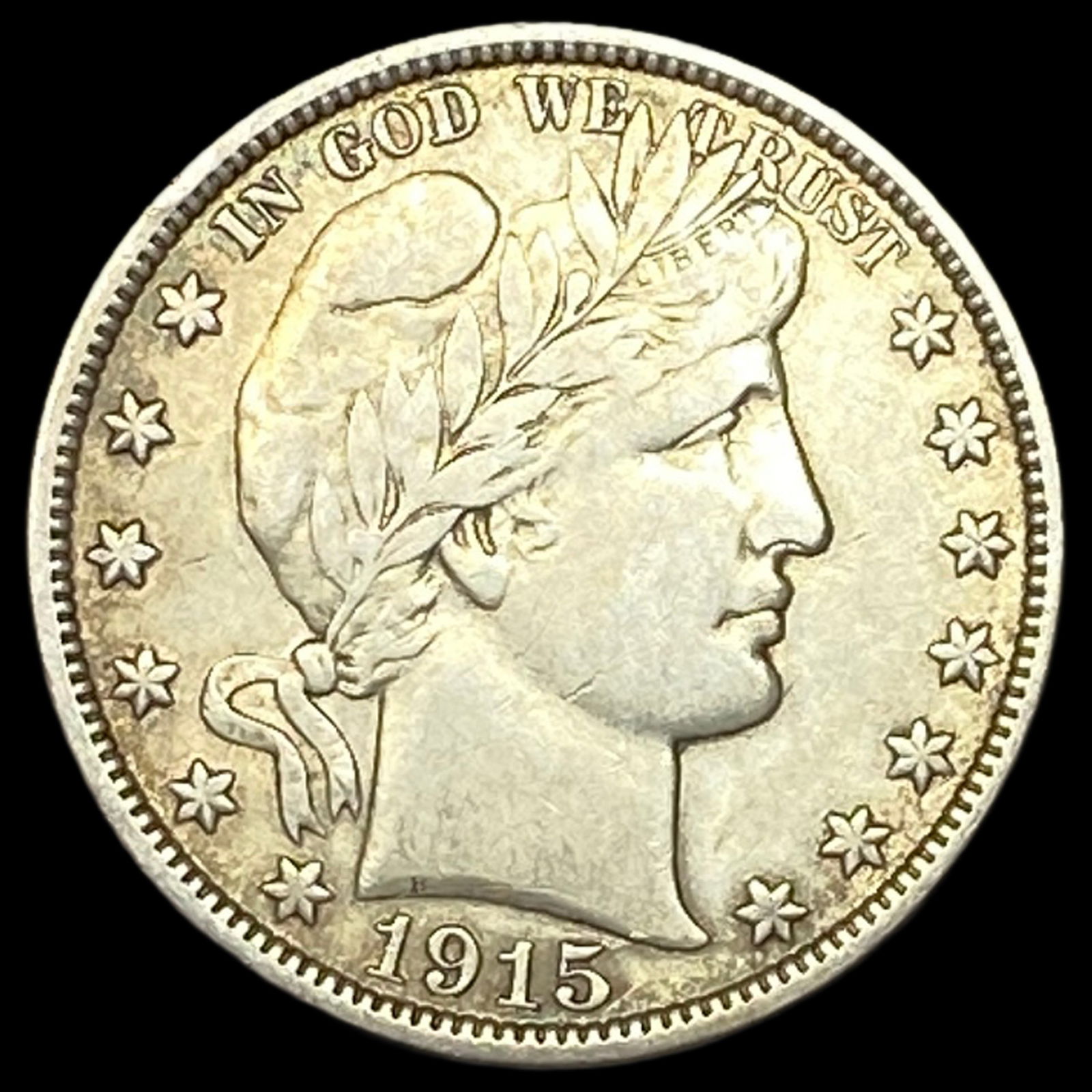 1915-D Silver Barber Half Dollar NEARLY UNCIRCULATED (1 of 2)