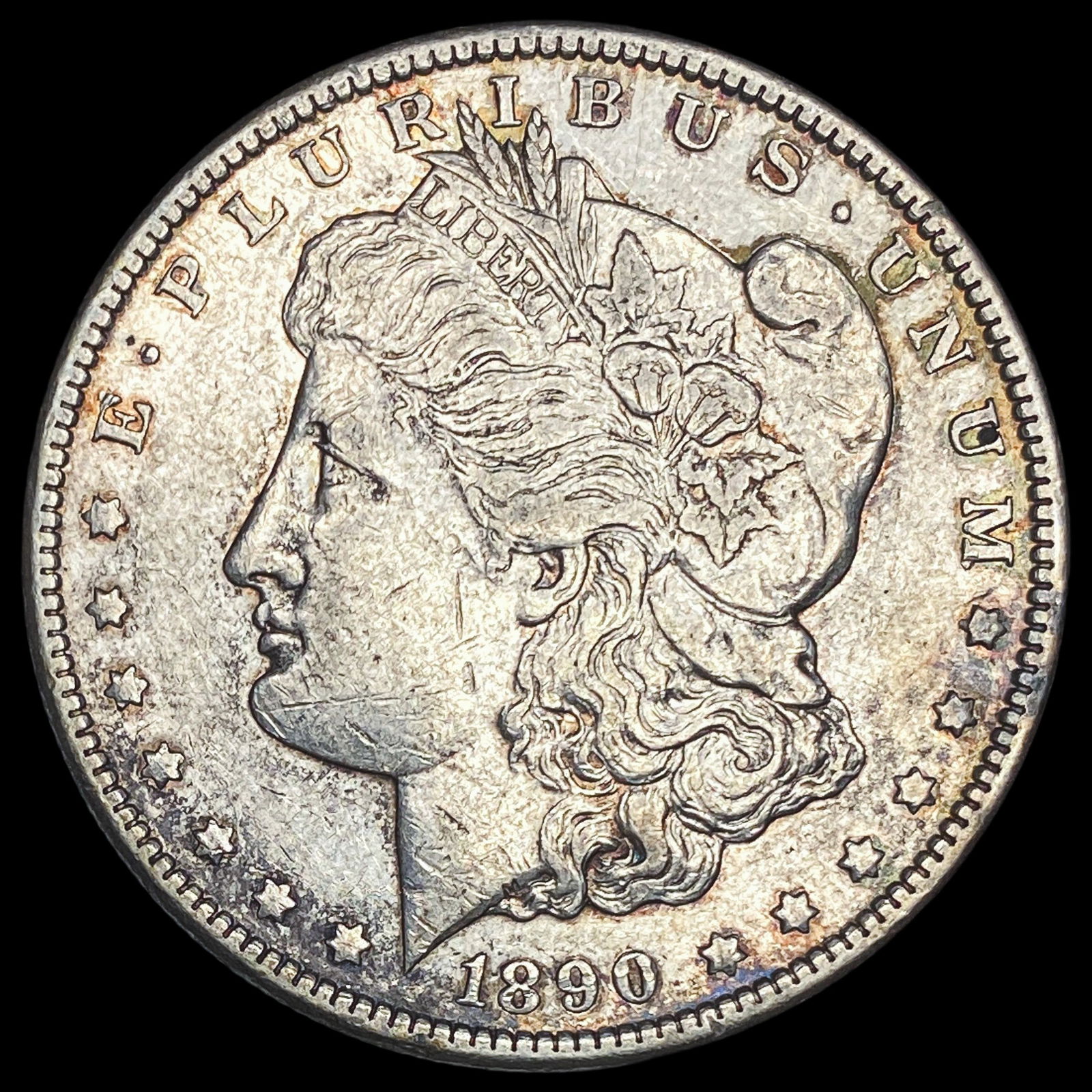 1890-CC Silver Morgan Dollar CLOSELY UNCIRCULATED: 1890-CC Silver Morgan Dollar CLOSELY UNCIRCULATED