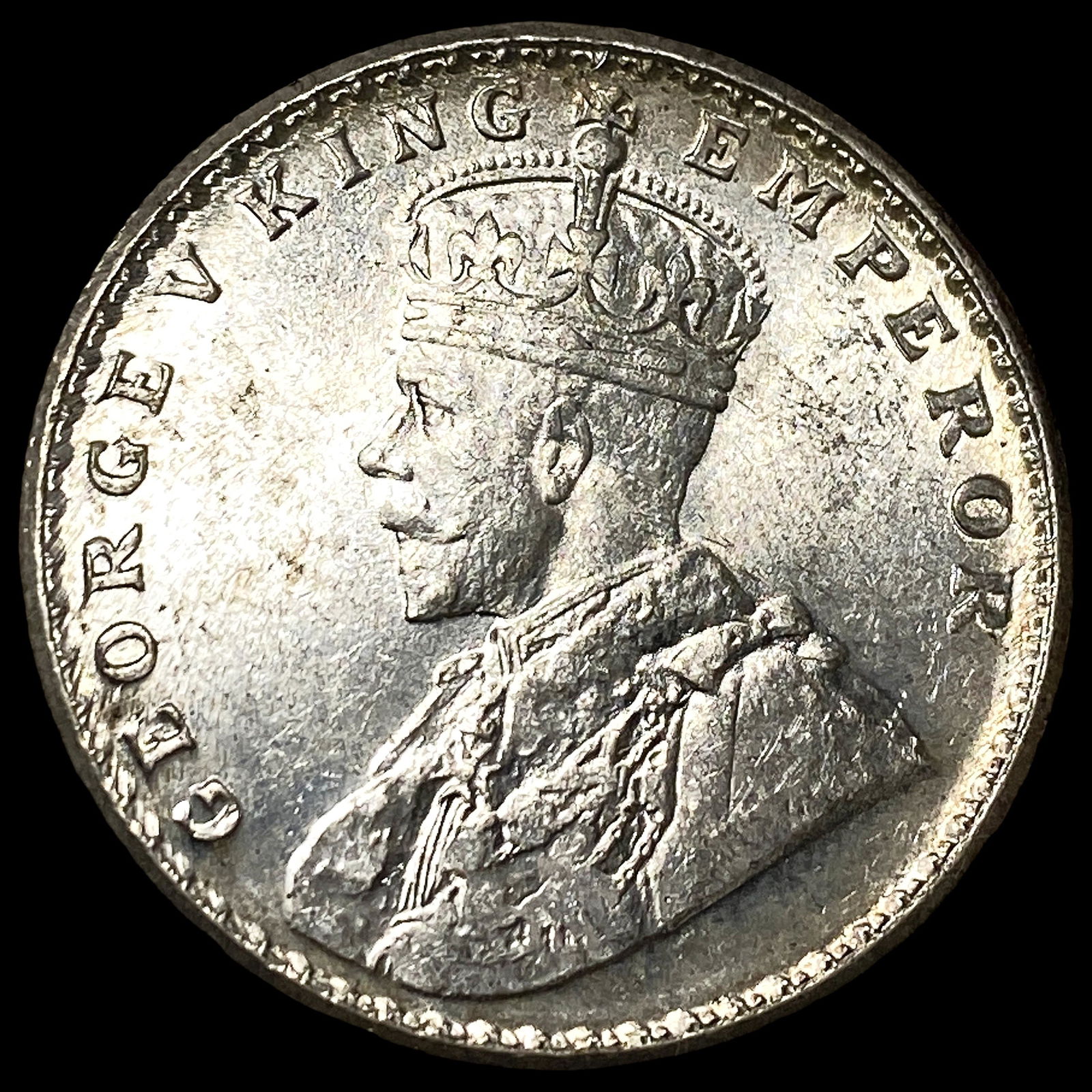 1919 India-British Silver Rupee UNCIRCULATED: 1919 India-British Silver Rupee UNCIRCULATED