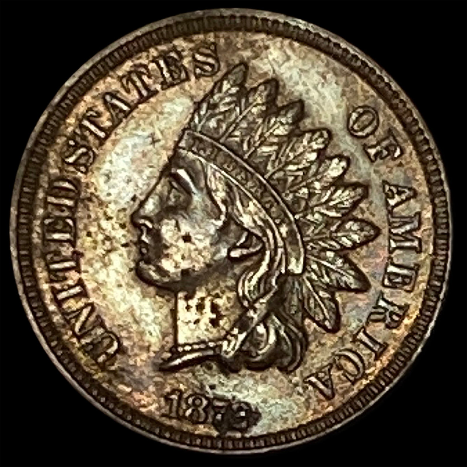1872 Indian Head Cent CLOSELY UNCIRCULATED: 1872 Indian Head Cent CLOSELY UNCIRCULATED