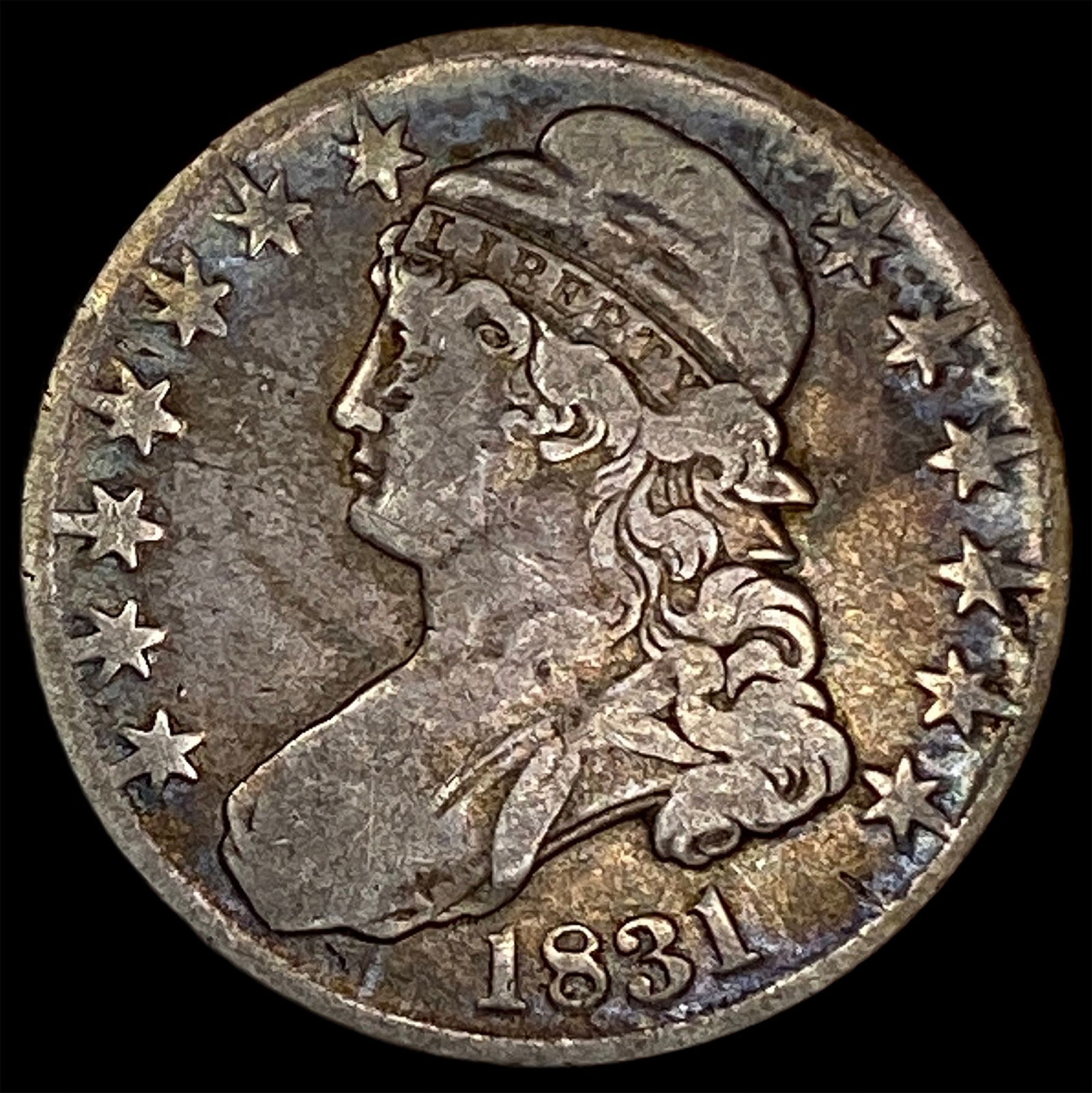1831 Capped Bust Half Dollar NICELY CIRCULATED: 1831 Capped Bust Half Dollar NICELY CIRCULATED