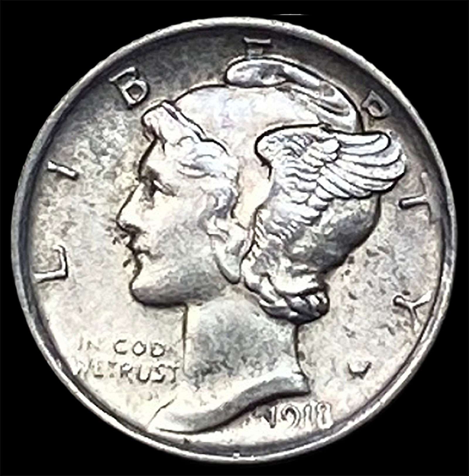 1918-D Silver Mercury Dime UNCIRCULATED: 1918-D Silver Mercury Dime UNCIRCULATED