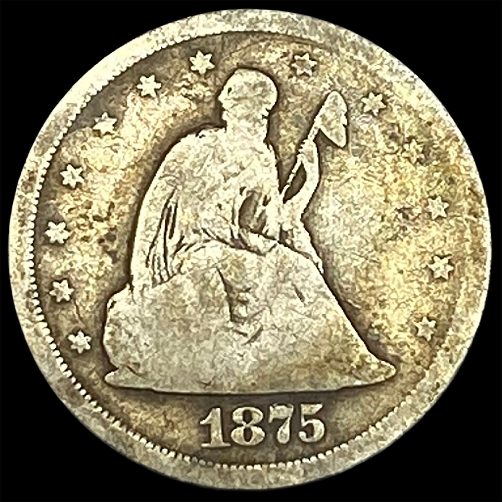 1875-S Twenty Cent Piece NICELY CIRCULATED (1 of 2)