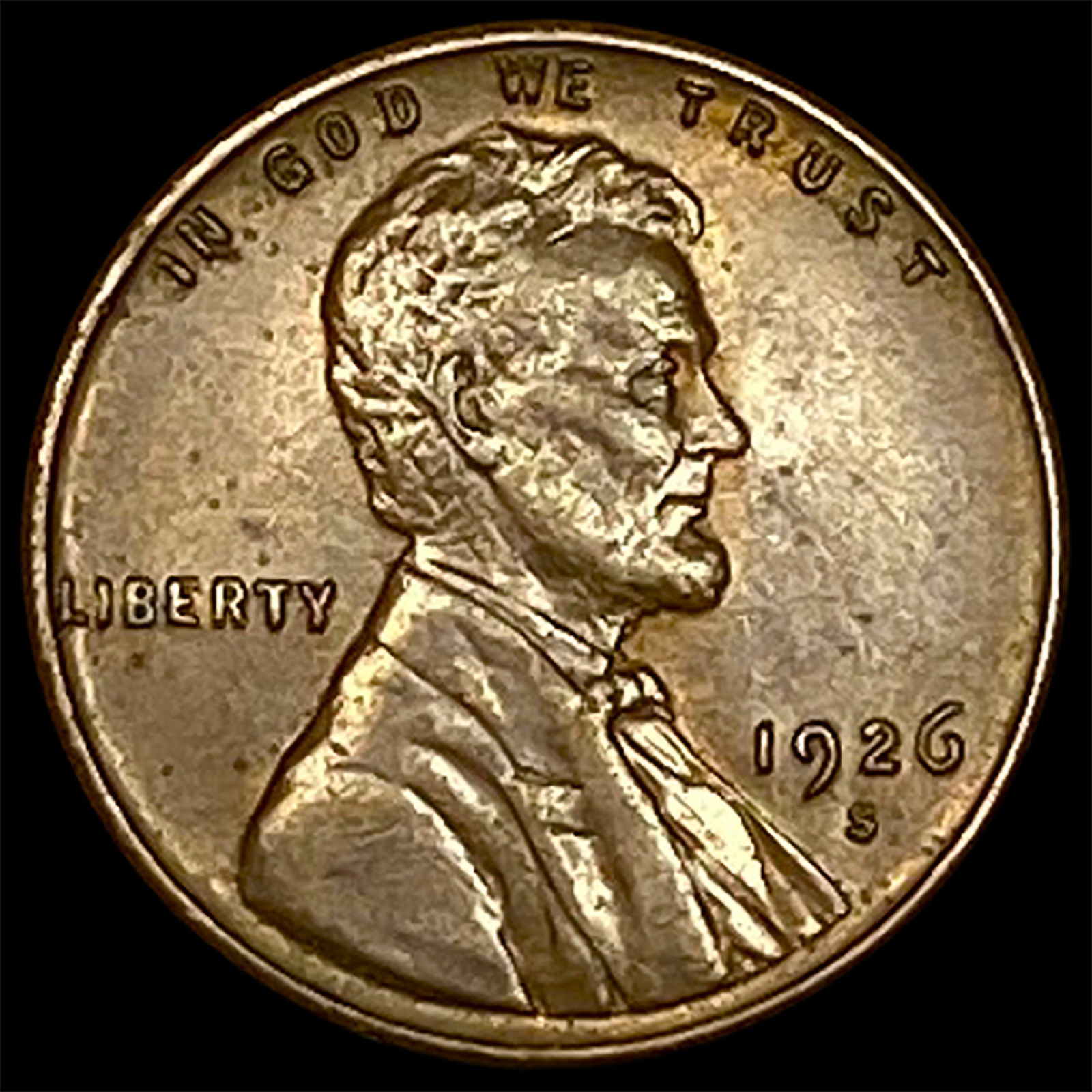 1926-S Lincoln Wheat Cent NEARLY UNCIRCULATED (1 of 2)