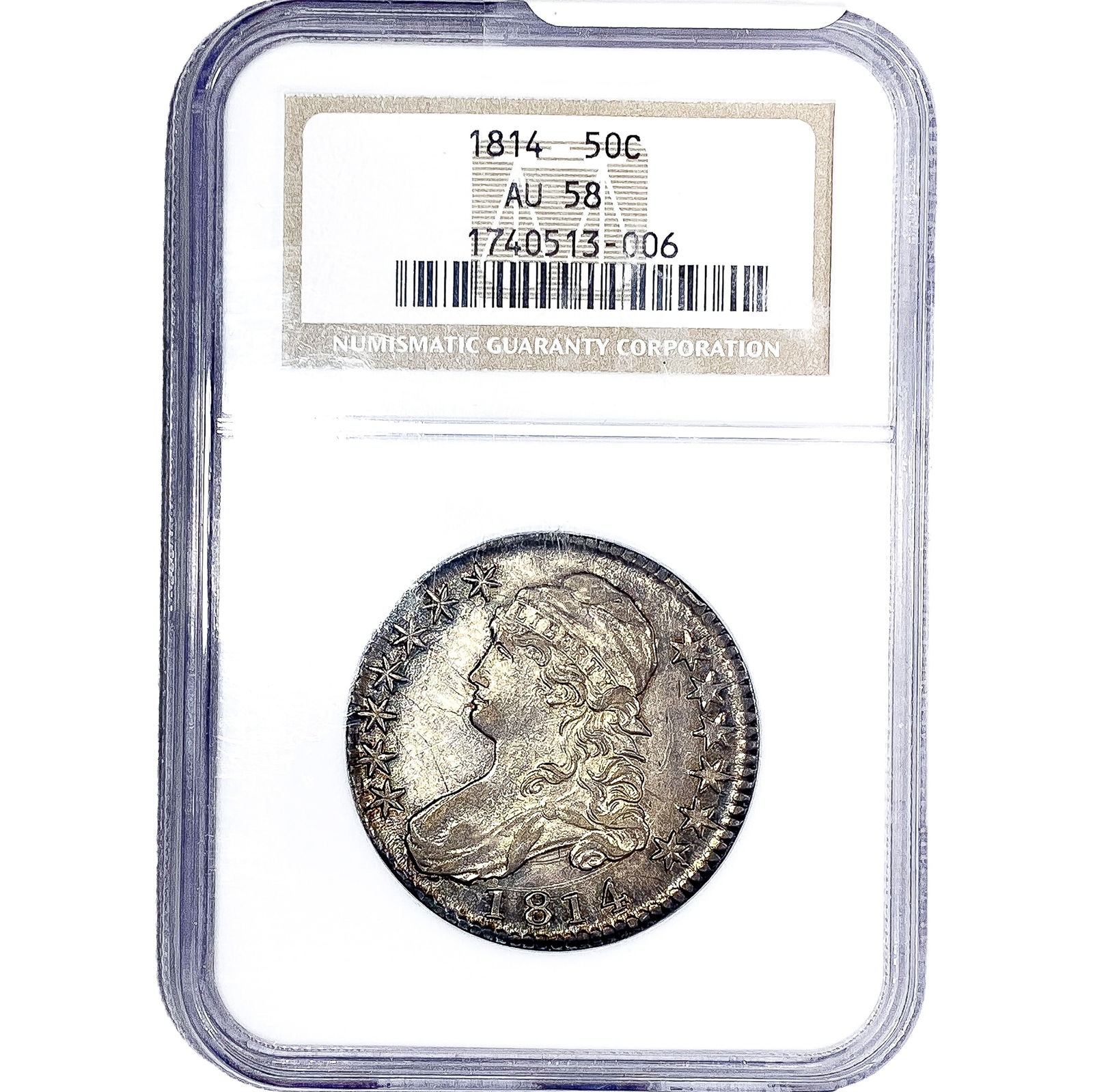 1814 Capped Bust Half Dollar NGC AU58 (1 of 2)