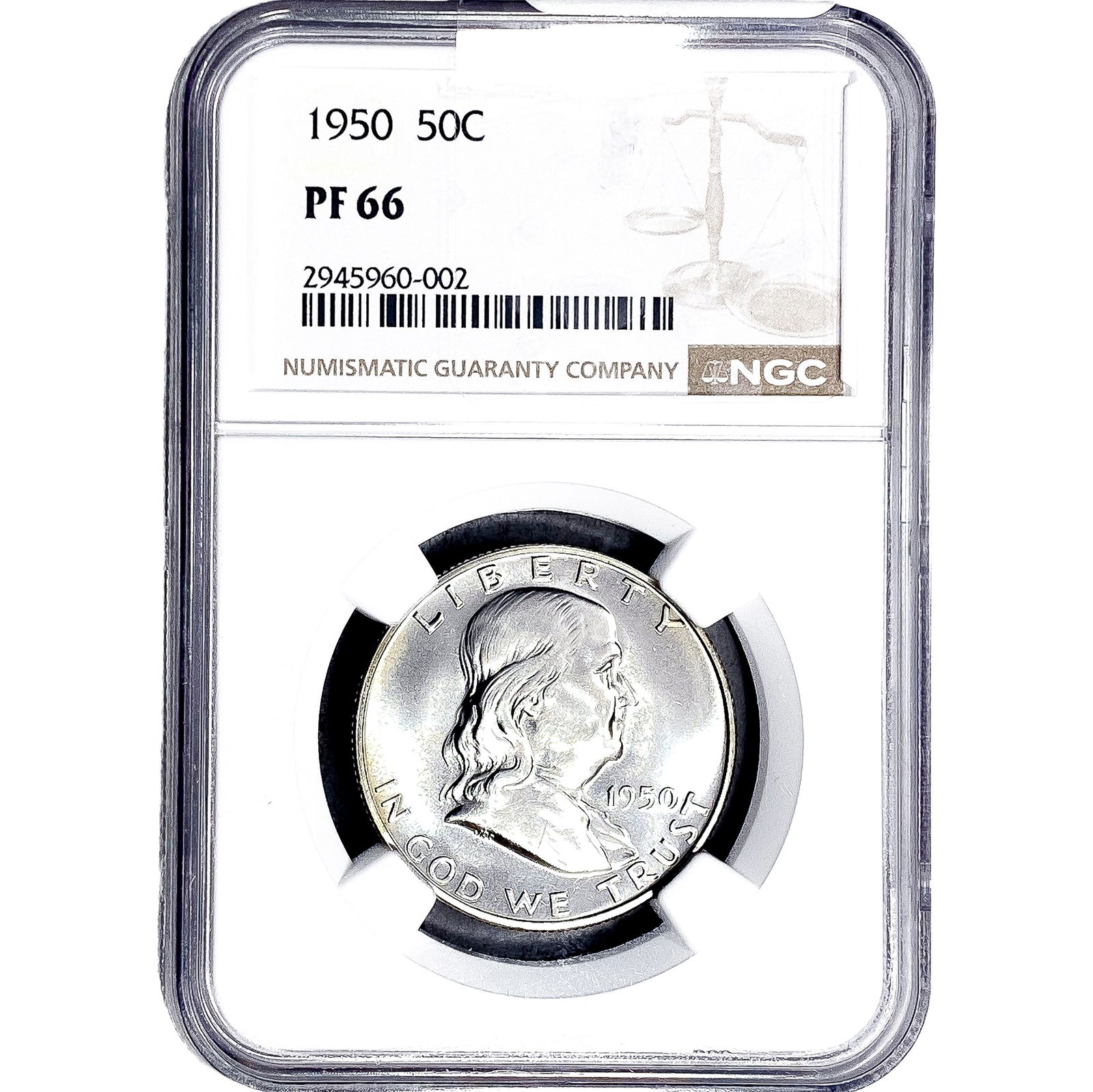 1950 Franklin Half Dollar NGC PF66 (1 of 2)
