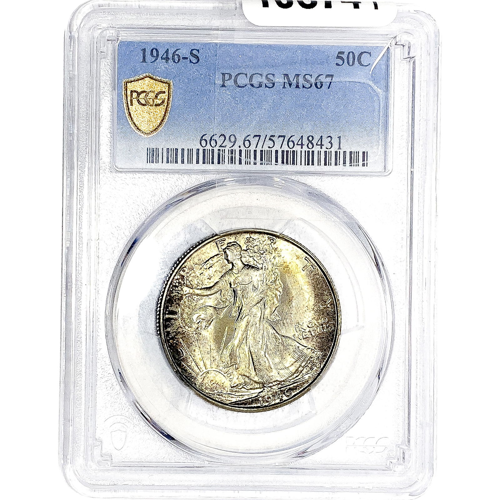1946-S Walking Liberty Half Dollar PCGS MS67: 1946-S Walking Liberty Half Dollar PCGS MS67