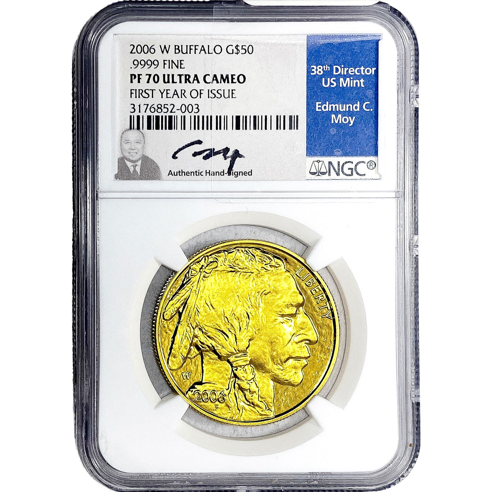 2006-W 1oz Gold $50 Buffalo NGC PF70 UC: 2006-W 1oz Gold $50 Buffalo NGC PF70 UC
