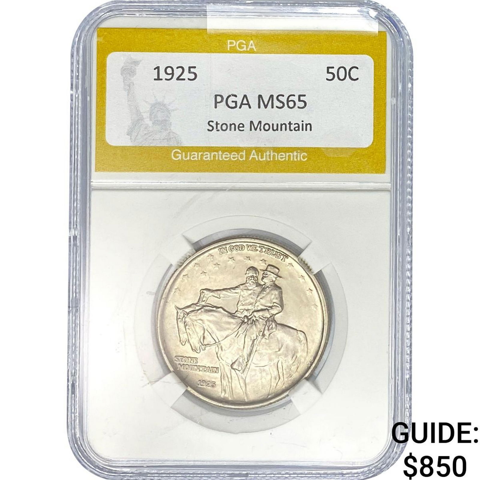 1925 Stone Mountain Half Dollar PGA MS65 (1 of 2)