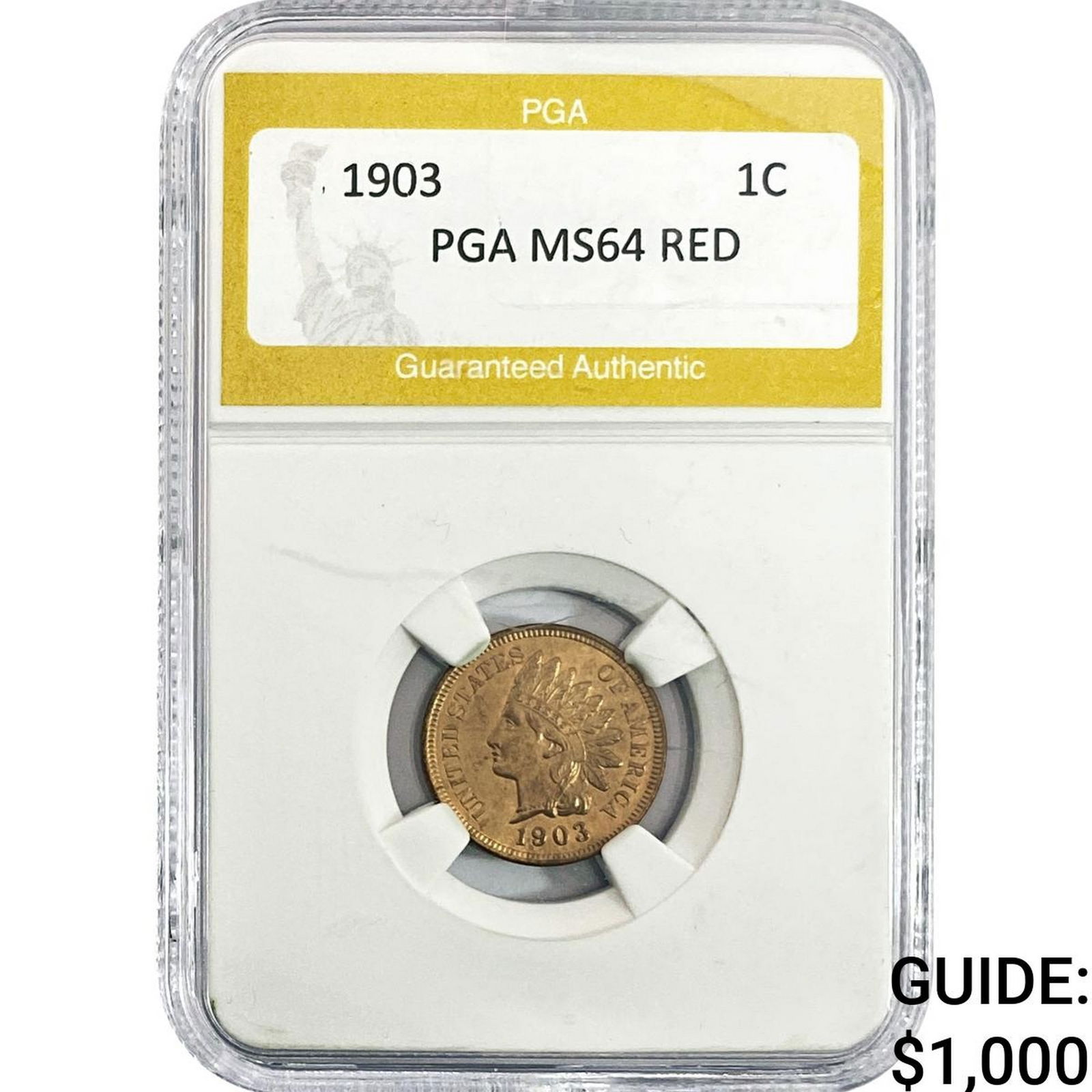 1903 Indian Head Cent PGA MS64 RED (1 of 2)