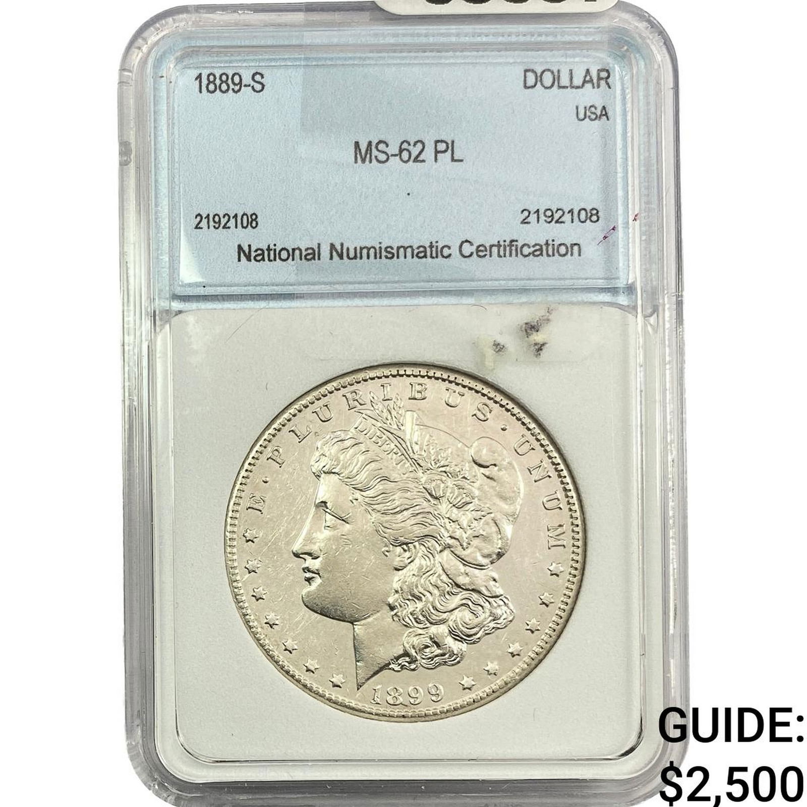 1889-S Morgan Silver Dollar NNC MS62 PL (1 of 2)