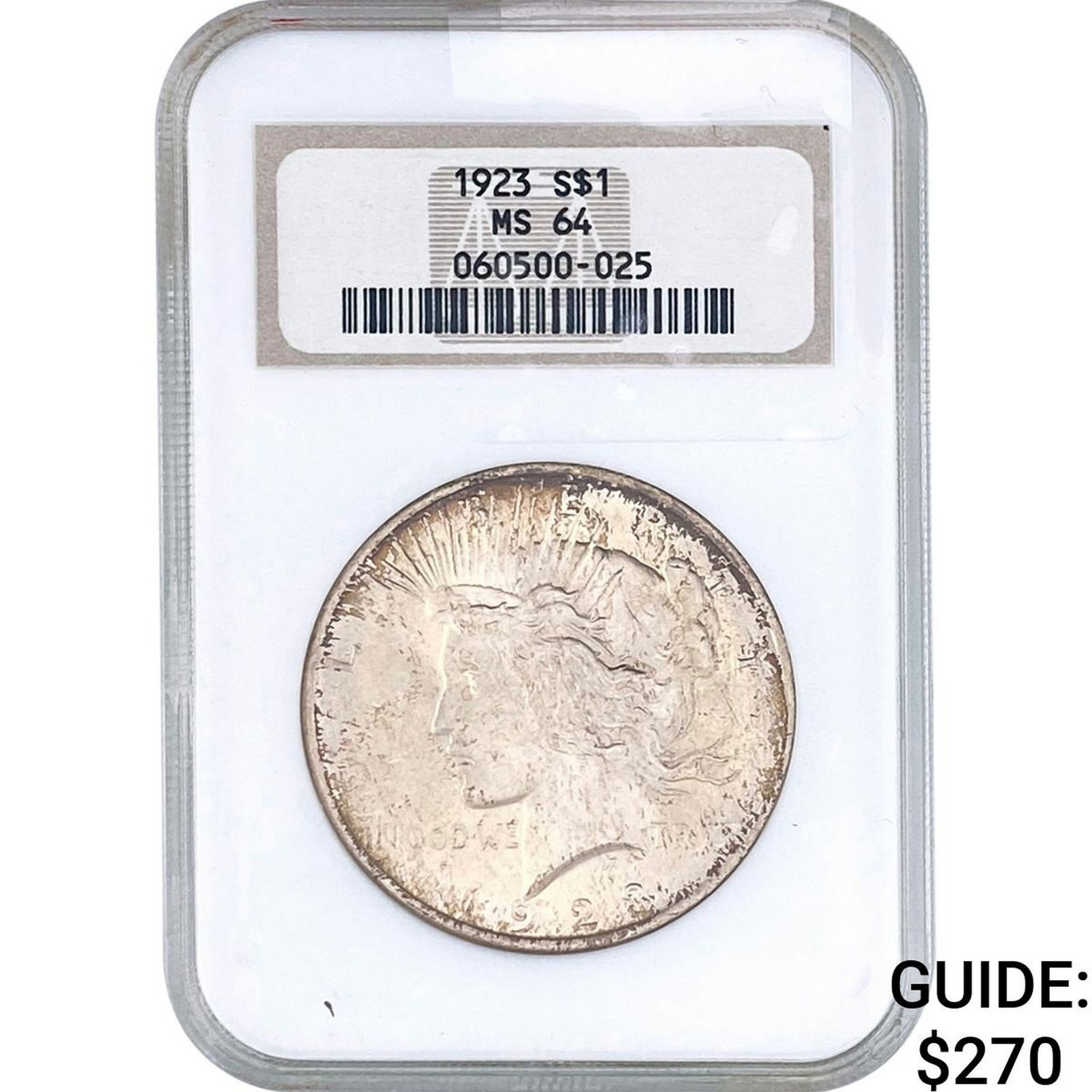 1923 Silver Peace Dollar NGC MS64 (1 of 2)
