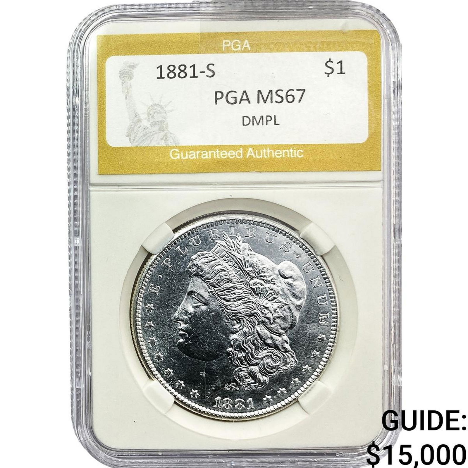 1881-S Morgan Silver Dollar PGA MS67 DMPL (1 of 2)