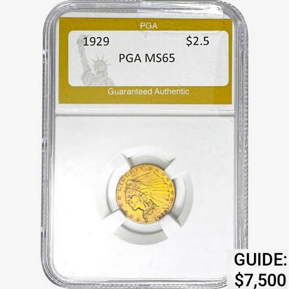 1929 $2.50 Gold Quarter Eagle PGA MS65 (1 of 2)