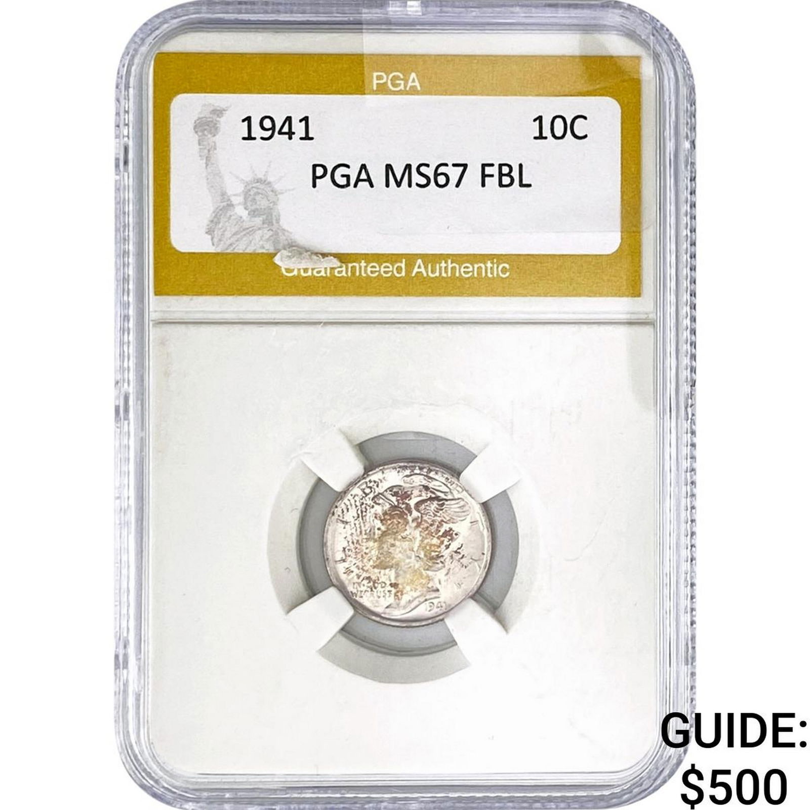 1941 Mercury Silver Dime PGA MS67 FBL: 1941 Mercury Silver Dime PGA MS67 FBL