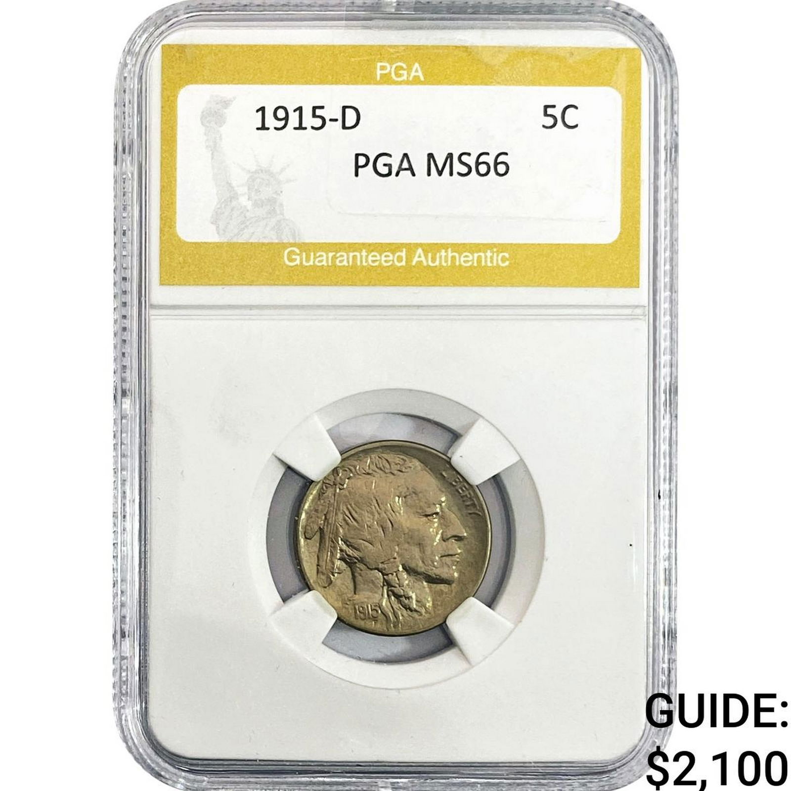 1915-D Buffalo Nickel PGA MS66 (1 of 2)