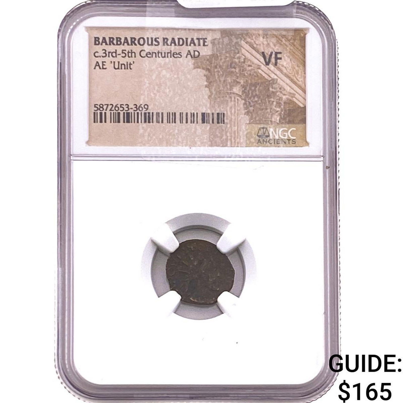 Barbarous Radiate 3rd-5th Cent AD Bronze Unit VF: Barbarous Radiate 3rd-5th Cent AD Bronze Unit VF