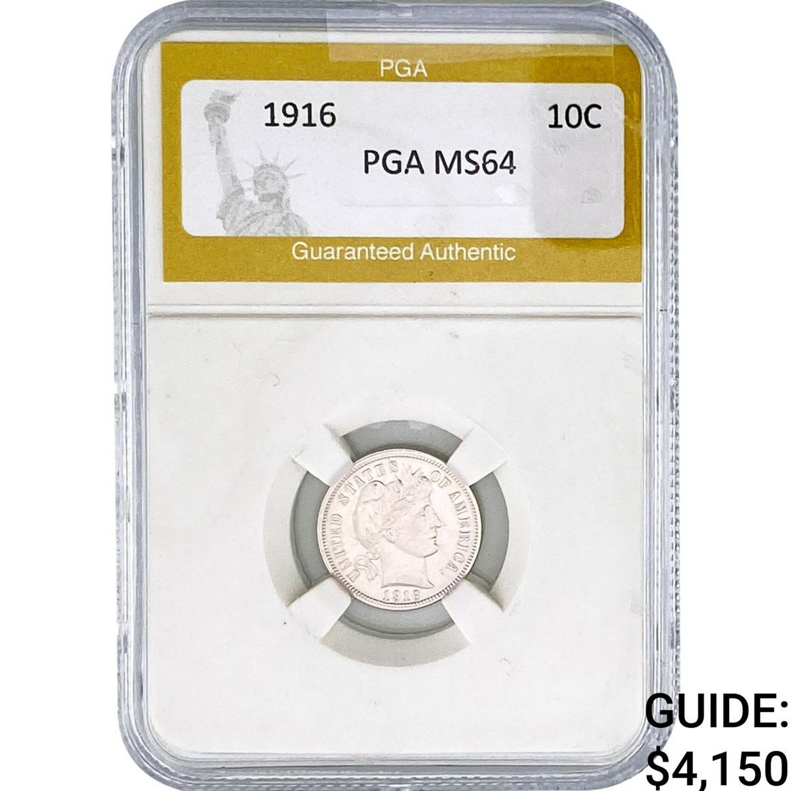 1916 Barber Dime PGA MS64 (1 of 2)