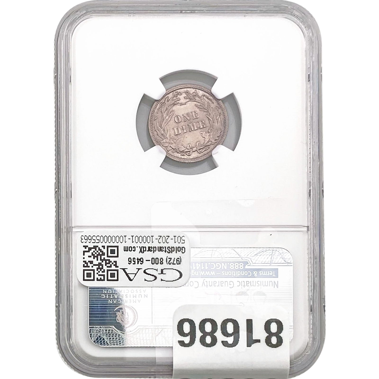 1909 Barber Dime NGC MS65 - 2