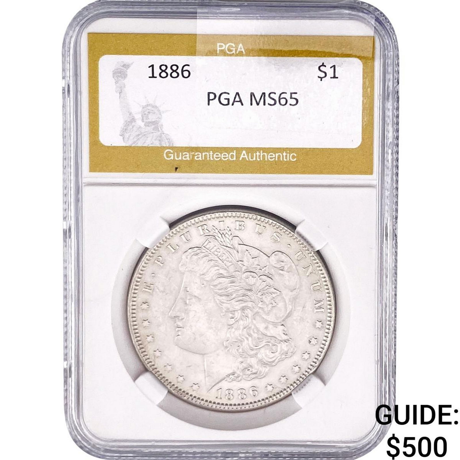 1886 Morgan Silver Dollar PGA MS65 (1 of 2)