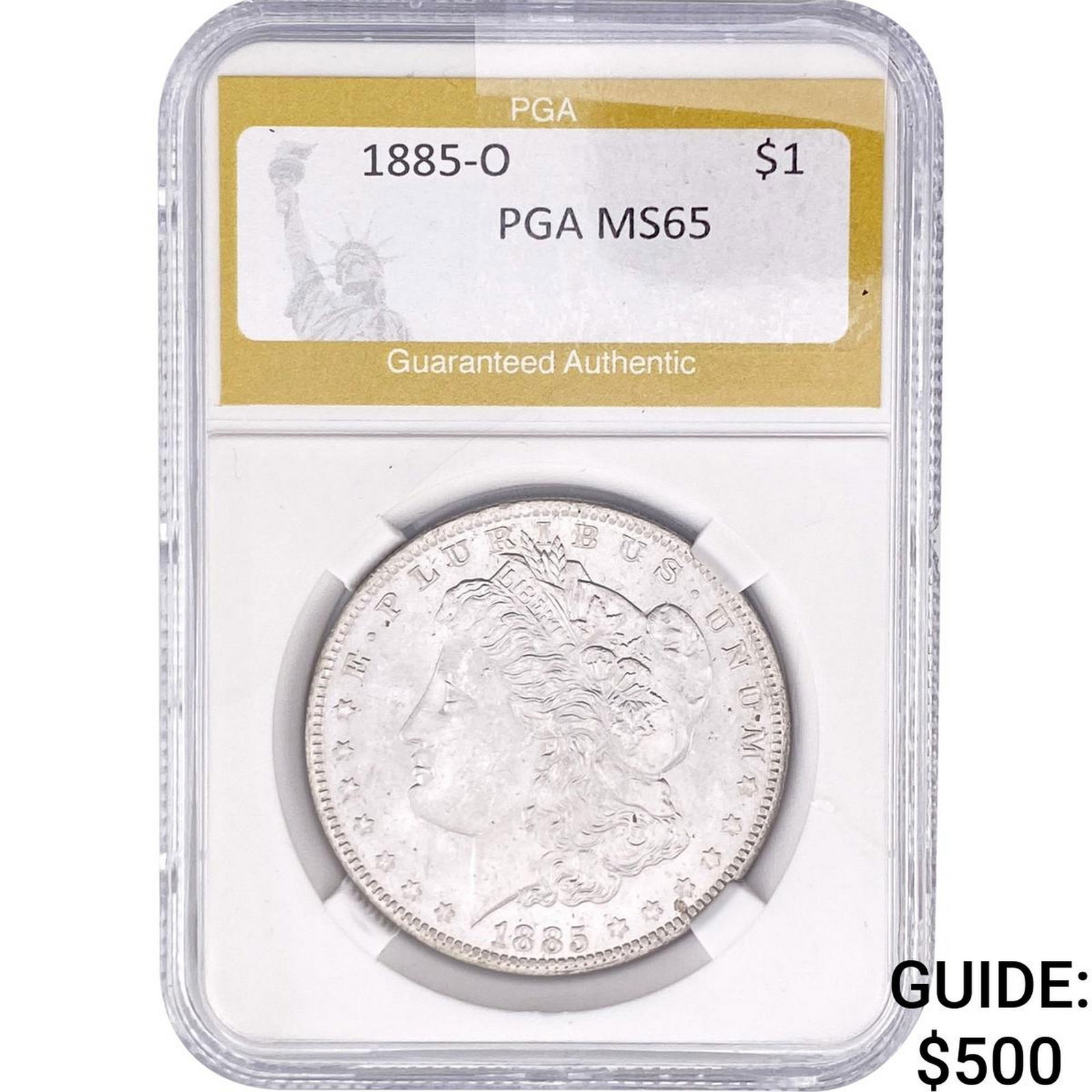 1885-O Morgan Silver Dollar PGA MS65 (1 of 2)