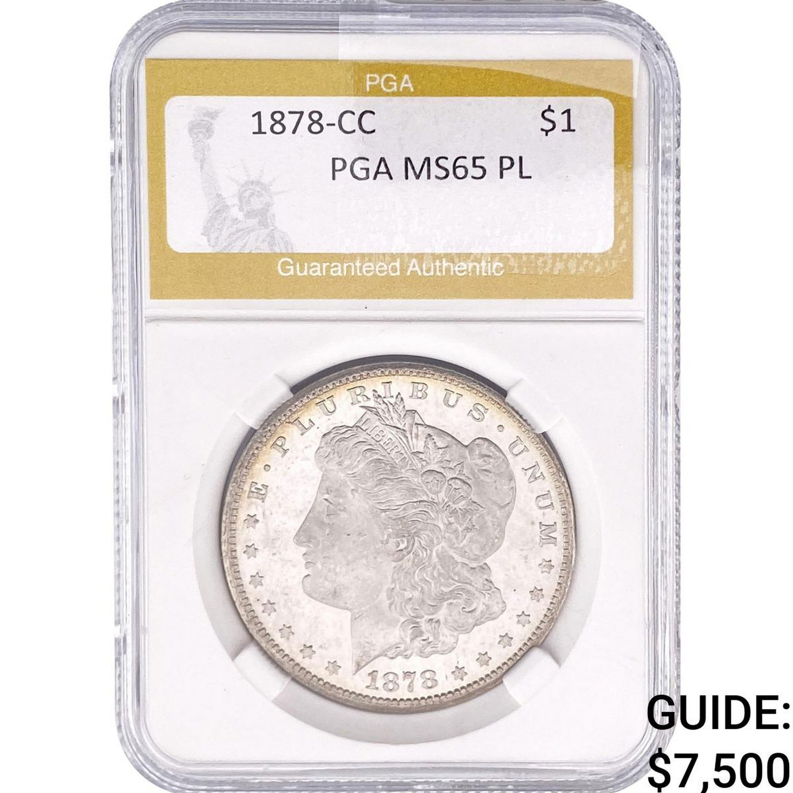 1878-CC Morgan Silver Dollar PGA MS65 PL (1 of 2)