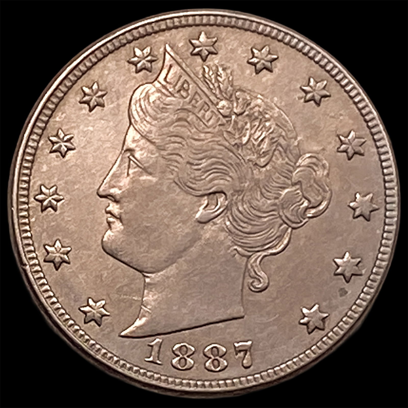 1887 Liberty Head Nickel HIGH GRADE (1 of 2)