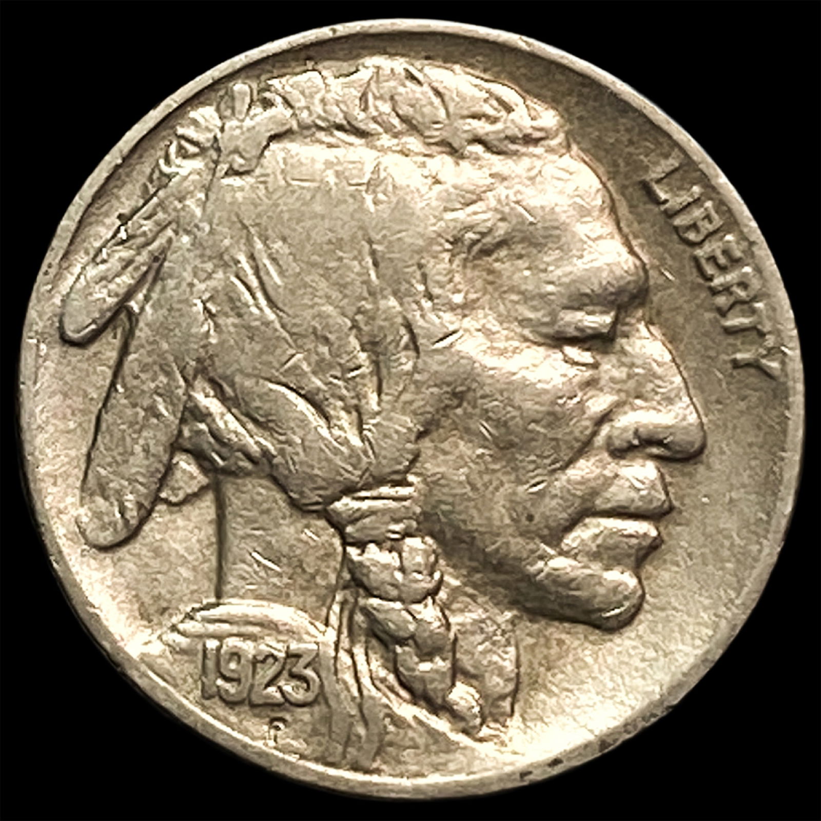 1923-S Buffalo Nickel NEARLY UNCIRCULATED (1 of 2)