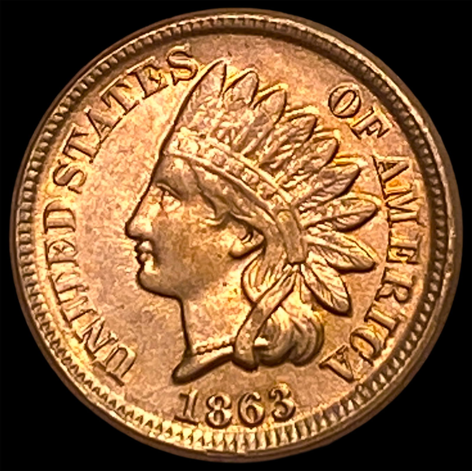1863 Copper-Nickel Indian Head Cent UNCIRCULATED: 1863 Copper-Nickel Indian Head Cent UNCIRCULATED