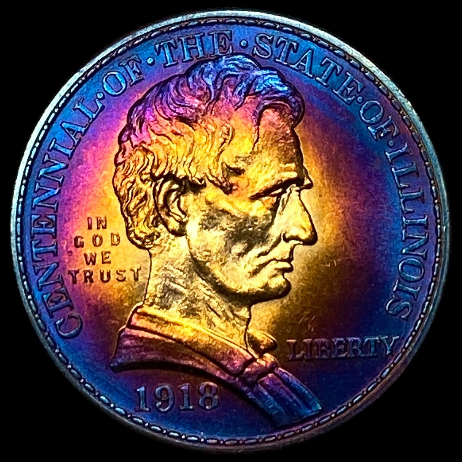 1918 Illinois Centennial Silver Half Dollar UNCIRCULATED: 1918 Illinois Centennial Silver Half Dollar UNCIRCULATED