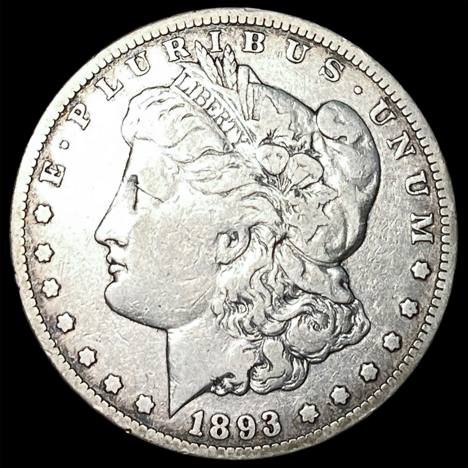 1893-CC Silver Morgan Dollar LIGHTLY CIRCULATED: 1893-CC Silver Morgan Dollar LIGHTLY CIRCULATED