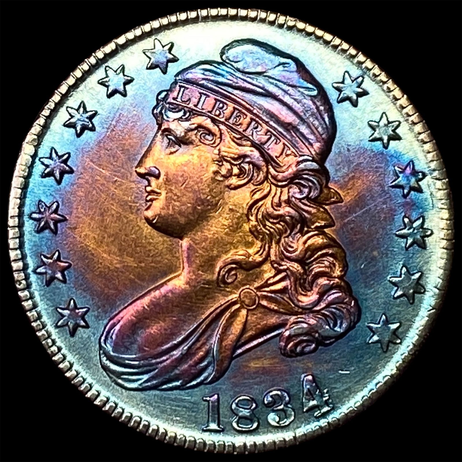 1834 Capped Bust Half Dollar UNCIRCULATED (1 of 2)
