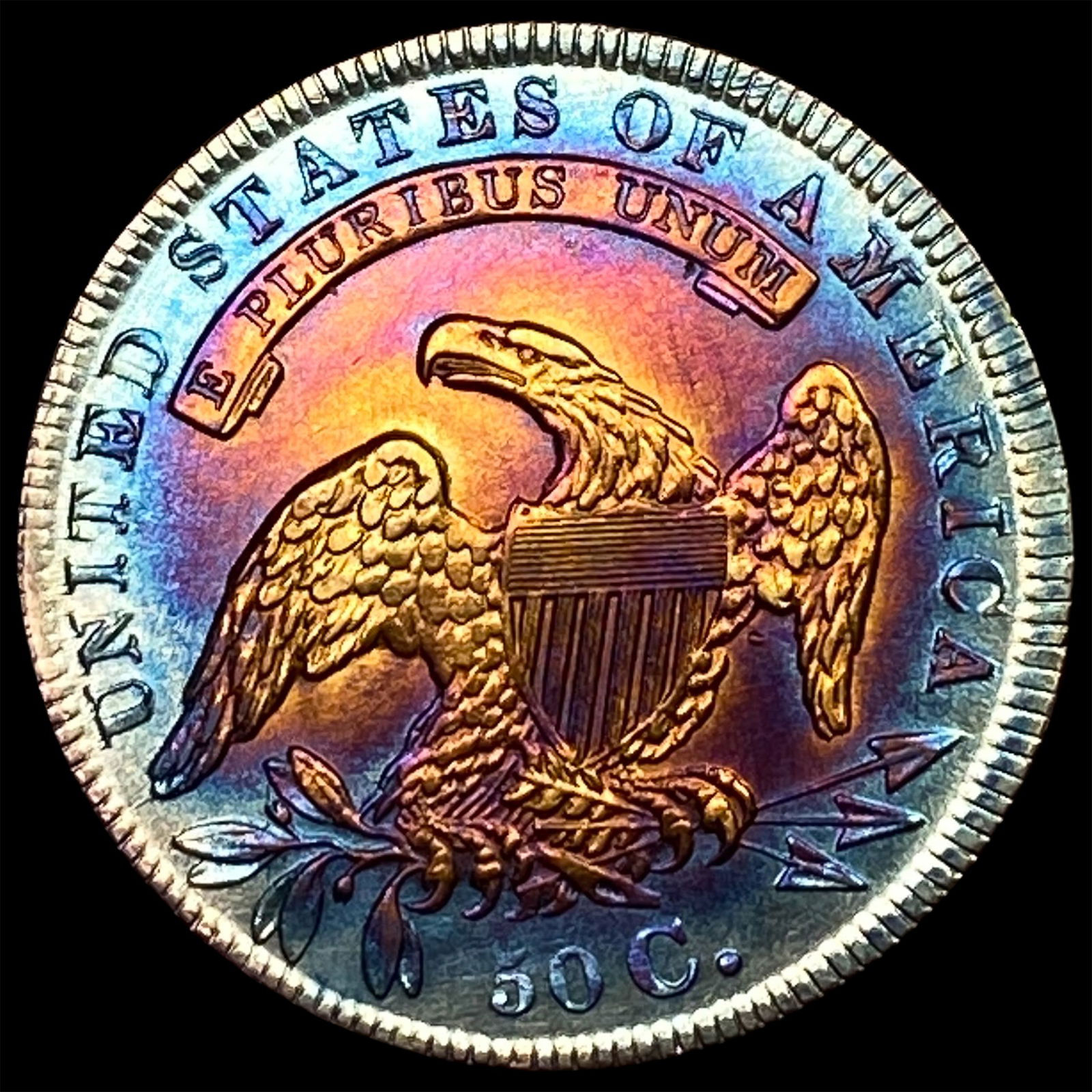 1834 Capped Bust Half Dollar UNCIRCULATED - 2